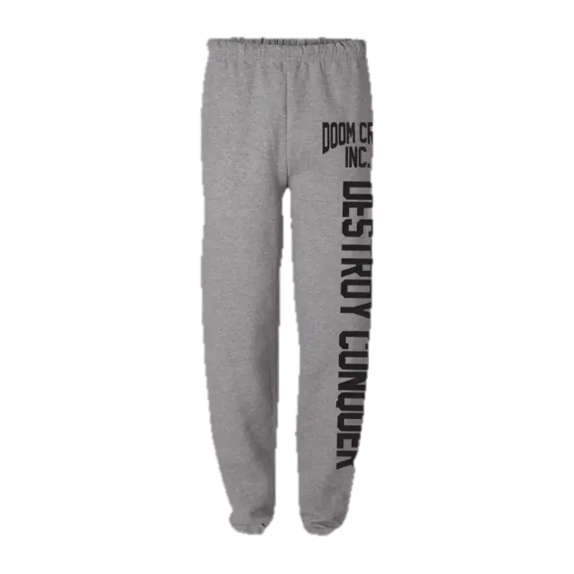 Black Label Society Doom Crew Grey Athletic joggers tepláky šedé