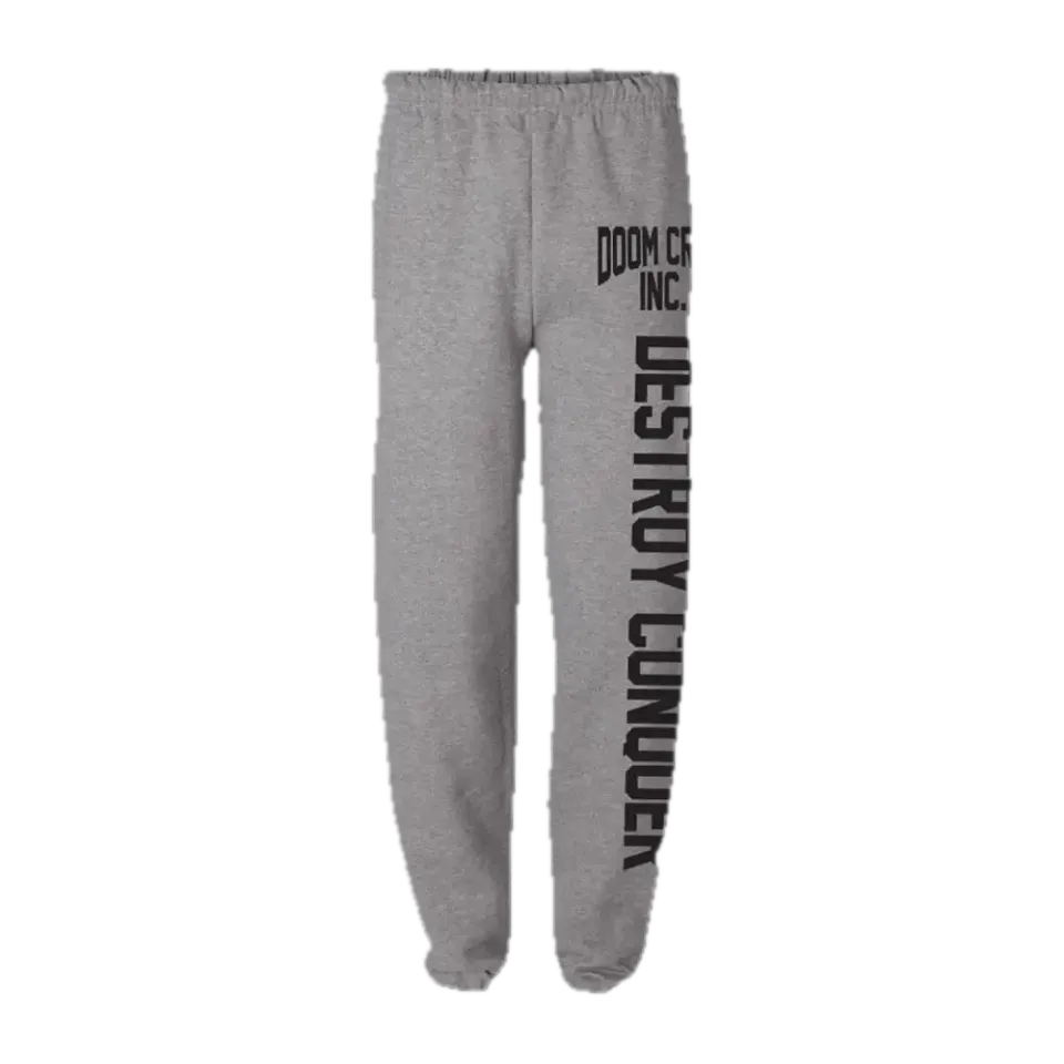 Black Label Society Doom Crew Grey Athletic joggers tepláky šedé