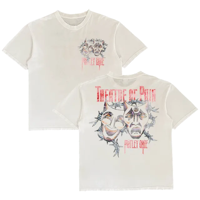 Motley Crue Theatre of Pain Barbed Wire Tee tričko