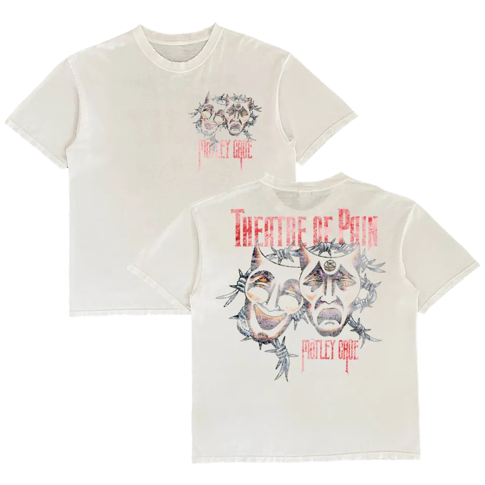 Motley Crue Theatre of Pain Barbed Wire Tee tričko