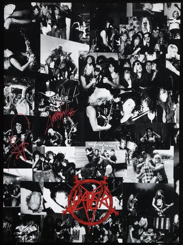 Slayer Hell Awaits Photo Collage umělecký tisk