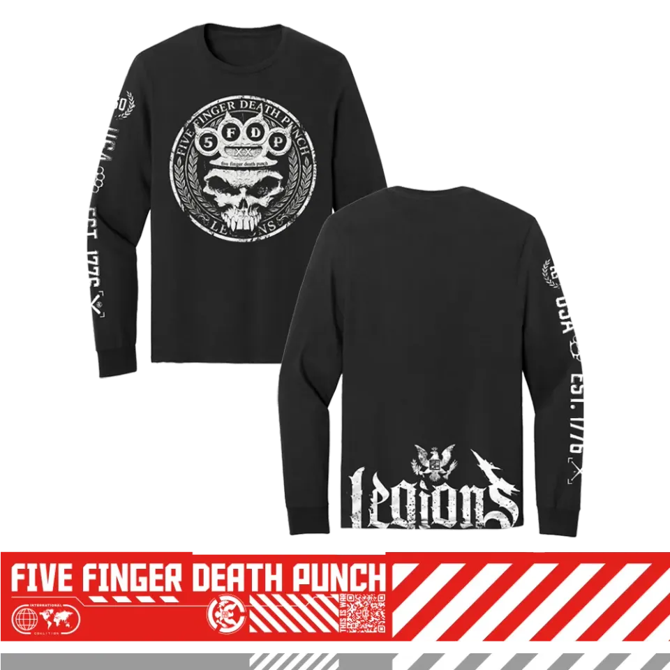Five Finger Death Punch Legions Long Sleeve Tee tričko