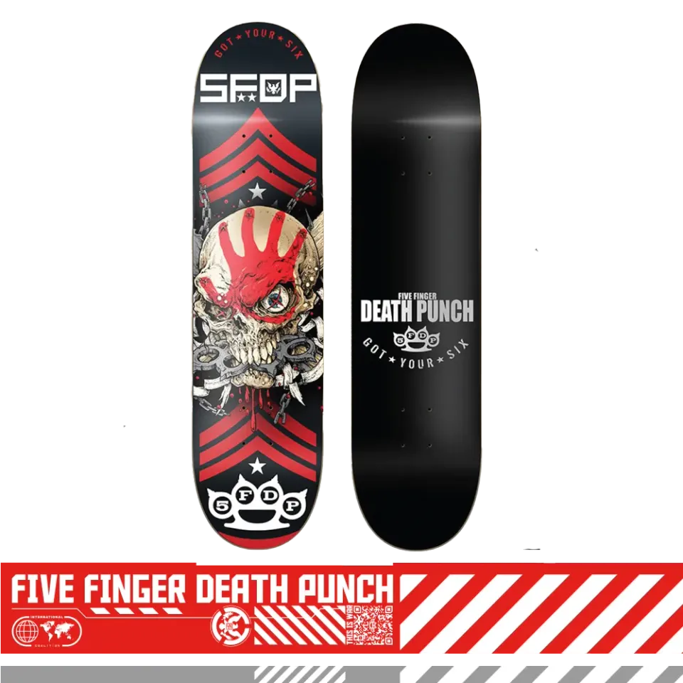 Five Finger Death Punch Knucklehead Chevron skate deska 8"
