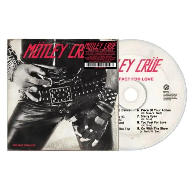 Motley Crue Too Fast For Love edice k 45. výročí