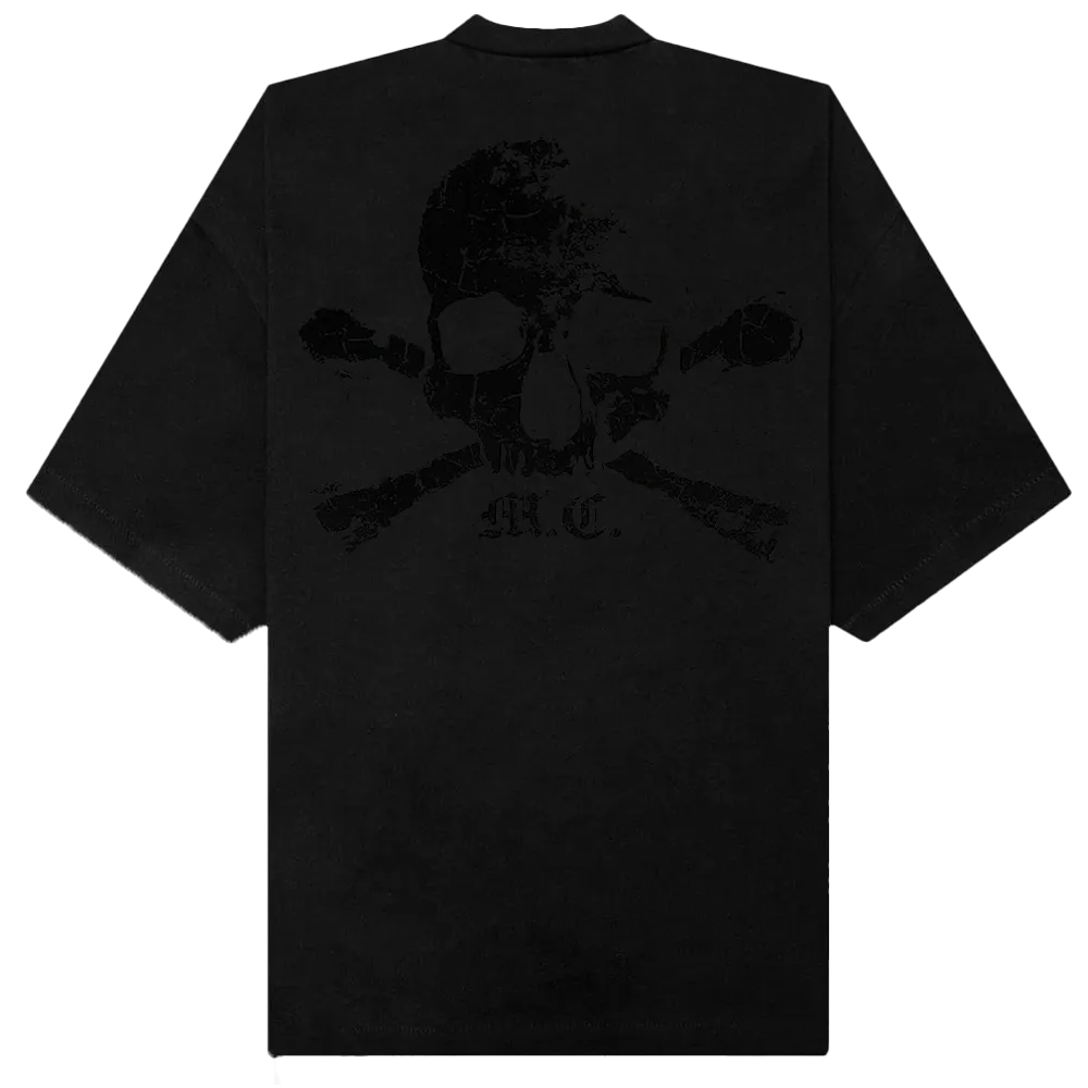 Motley Crue Black on Black Skull tričko lebka