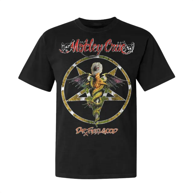 Motley Crue Feelgood Caduceus tričko motiv Dr. Feelgood