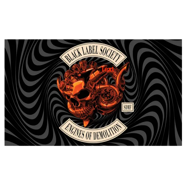 Black Label Society Engines of Demolition nástěnná vlajka