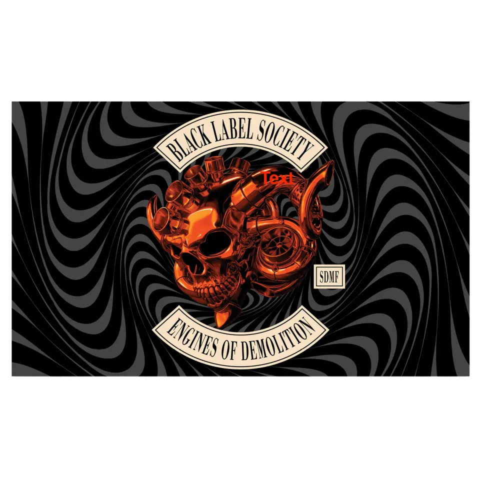 Black Label Society Engines of Demolition nástěnná vlajka