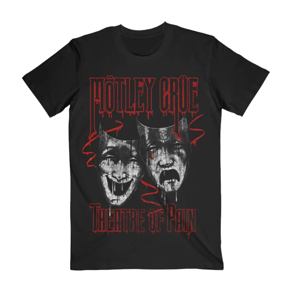 Motley Crue Theatre of Pain Rustic Drip černé tričko