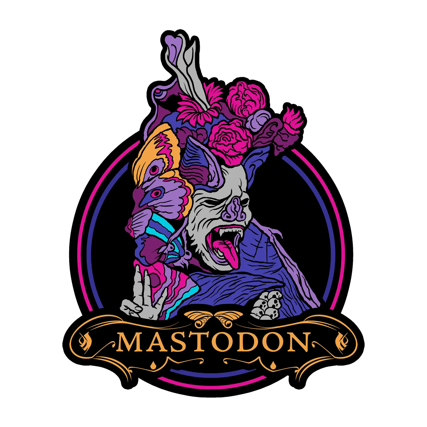 Mastodon Marrow Deep sada smaltovaných odznaků 3 ks