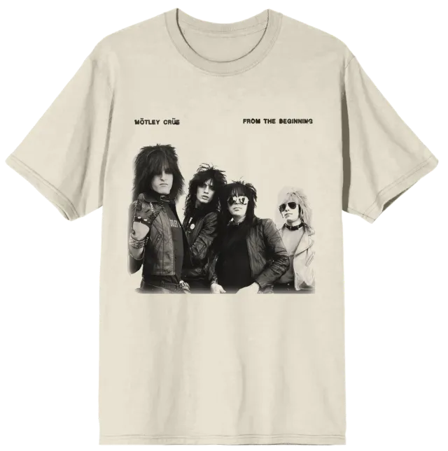 Motley Crue From the Beginning vintage bílé tričko