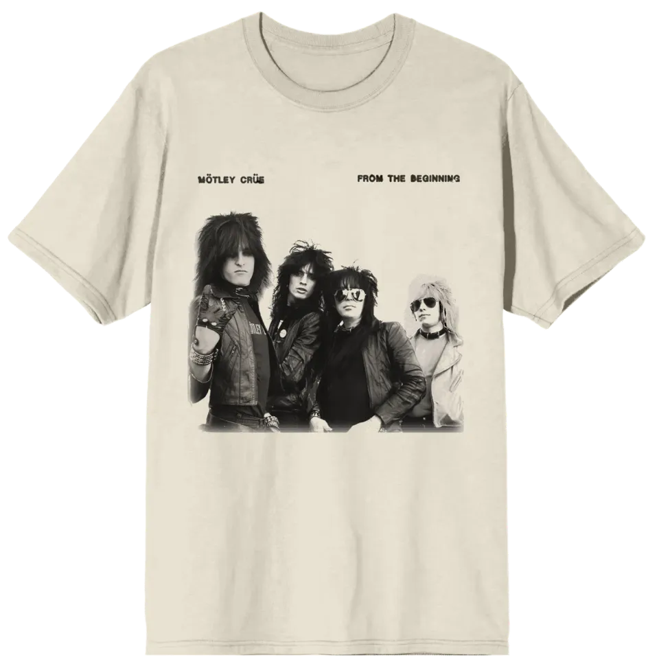 Motley Crue From the Beginning vintage bílé tričko